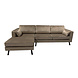 Lizzely Garden & Living Hoekbank Hilde 270cm taupe velvet links Lizzely Garden & Living Hoekbank Hilde 270cm taupe velvet links