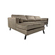 Lizzely Garden & Living Hoekbank Hilde 270cm taupe velvet links Lizzely Garden & Living Hoekbank Hilde 270cm taupe velvet links