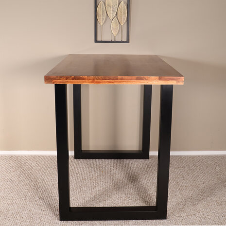 Lizzely Garden & Living Bartafel Pixie 140cm bruin mangohout