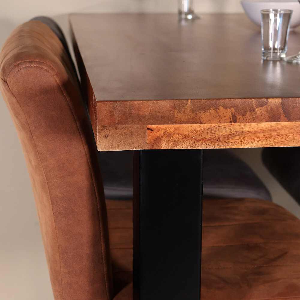 Bartafel Pixie 140cm bruin mangohout