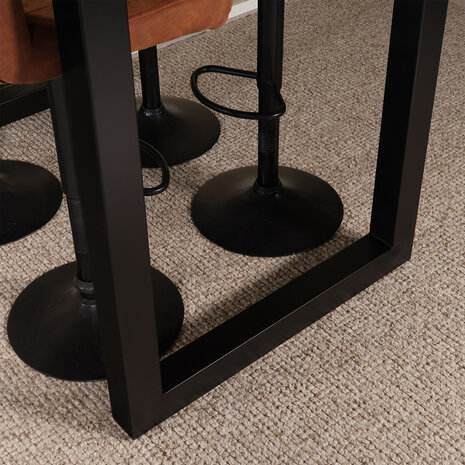 Lizzely Garden & Living Bartafel Pixie 140cm bruin mangohout