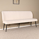 Lizzely Garden & Living Eetkamerbank 180cm Sally velvet creme 3 zits bank Lizzely Garden & Living Eetkamerbank 180cm Sally velvet creme 3 zits bank