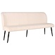 Lizzely Garden & Living Eetkamerbank 180cm Sally velvet creme 3 zits bank Lizzely Garden & Living Eetkamerbank 180cm Sally velvet creme 3 zits bank