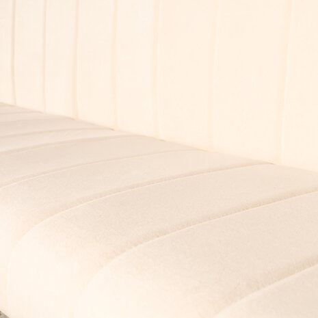 Lizzely Garden & Living Eetkamerbank 180cm Sally velvet creme 3 zits bank Lizzely Garden & Living Eetkamerbank 180cm Sally velvet creme 3 zits bank