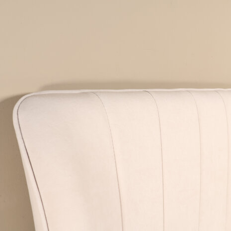 Lizzely Garden & Living Eetkamerbank 180cm Sally velvet creme 3 zits bank Lizzely Garden & Living Eetkamerbank 180cm Sally velvet creme 3 zits bank