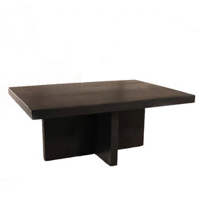 Lizzely Garden & Living Salontafel 85cm mangohout Tori zwart Lizzely Garden & Living Salontafel 85cm mangohout Tori zwart