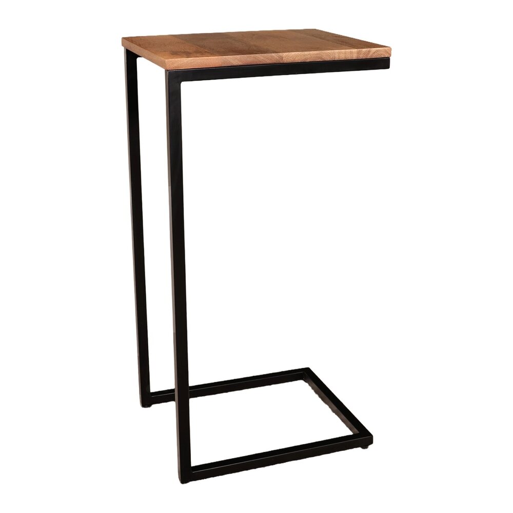 Bijzettafel Industrieel Jerry 74cm bruin mangohout Bijzettafel Industrieel Jerry 74cm bruin mangohout