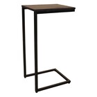 Bijzettafel Jerry 74cm zwart mangohout Bijzettafel Jerry 74cm zwart mangohout