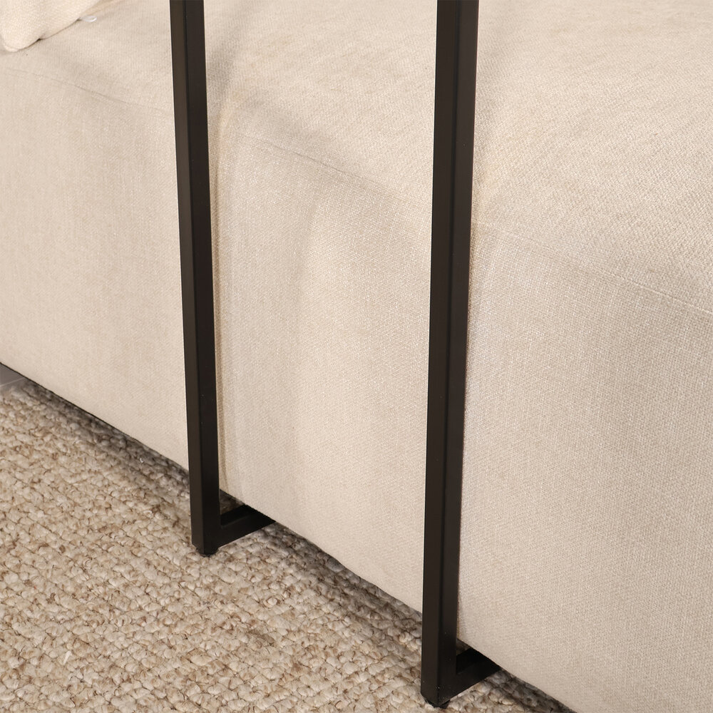 Bijzettafel Industrieel Jerry 74cm lichtbruin mangohout Bijzettafel Industrieel Jerry 74cm lichtbruin mangohout