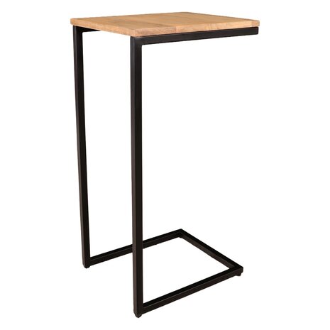 Lizzely Garden & Living Bijzettafel Industrieel Jerry 74cm lichtbruin mangohout Lizzely Garden & Living Bijzettafel Industrieel Jerry 74cm lichtbruin mangohout