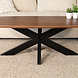 Lizzely Garden & Living Salontafel deens ovaal mangohout 130cm Livy walnoot Lizzely Garden & Living Salontafel deens ovaal mangohout 130cm Livy walnoot