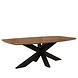 Lizzely Garden & Living Salontafel deens ovaal mangohout 130cm Livy walnoot Lizzely Garden & Living Salontafel deens ovaal mangohout 130cm Livy walnoot
