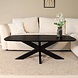 Lizzely Garden & Living Salontafel deens ovaal mangohout 130cm Livy zwart Lizzely Garden & Living Salontafel deens ovaal mangohout 130cm Livy zwart