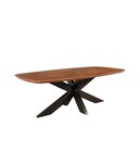 Salontafel deens ovaal mangohout 130cm bruin Livy Salontafel deens ovaal mangohout 130cm bruin Livy