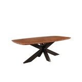 Lizzely Garden & Living Salontafel deens ovaal mangohout 130cm bruin Livy Lizzely Garden & Living Salontafel deens ovaal mangohout 130cm bruin Livy
