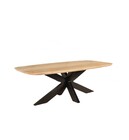 Salontafel deens ovaal mangohout 130cm lichtbruin Livy Salontafel deens ovaal mangohout 130cm lichtbruin Livy