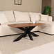 Lizzely Garden & Living Salontafel deens ovaal mangohout 120cm Livy walnoot Lizzely Garden & Living Salontafel deens ovaal mangohout 120cm Livy walnoot