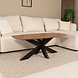 Lizzely Garden & Living Salontafel deens ovaal mangohout 120cm Livy walnoot Lizzely Garden & Living Salontafel deens ovaal mangohout 120cm Livy walnoot