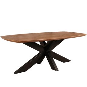 Lizzely Garden & Living Salontafel deens ovaal mangohout 120cm walnoot Livy Lizzely Garden & Living Salontafel deens ovaal mangohout 120cm walnoot Livy