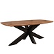 Lizzely Garden & Living Salontafel deens ovaal mangohout 120cm Livy walnoot Lizzely Garden & Living Salontafel deens ovaal mangohout 120cm Livy walnoot