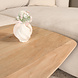 Lizzely Garden & Living Salontafel deens ovaal mangohout 120cm Livy lichtbruin