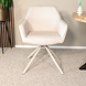 Lizzely Garden & Living Eetkamerstoel draaibaar beige Lies met beige poot Lizzely Garden & Living Eetkamerstoel draaibaar beige Lies met beige poot