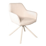 Lizzely Garden & Living Eetkamerstoel draaibaar beige stof Lies