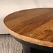 Lizzely Garden & Living Salontafel rond mangohout Tycho bruin 70cm