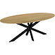 Lizzely Garden & Living Eettafel Rato ovaal 200cm lichtbruin MDF Lizzely Garden & Living Eettafel Rato ovaal 200cm lichtbruin MDF