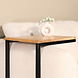 Lizzely Garden & Living Bijzettafel Industrieel Jerry 74cm lichtbruin mangohout Lizzely Garden & Living Bijzettafel Industrieel Jerry 74cm lichtbruin mangohout