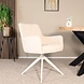 Lizzely Garden & Living Eetkamerstoel draaibaar beige chenille Lumi met beige poot Lizzely Garden & Living Eetkamerstoel draaibaar beige chenille Lumi met beige poot