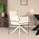 Lizzely Garden & Living Eetkamerstoel draaibaar beige chenille Lumi met beige poot Lizzely Garden & Living Eetkamerstoel draaibaar beige chenille Lumi met beige poot
