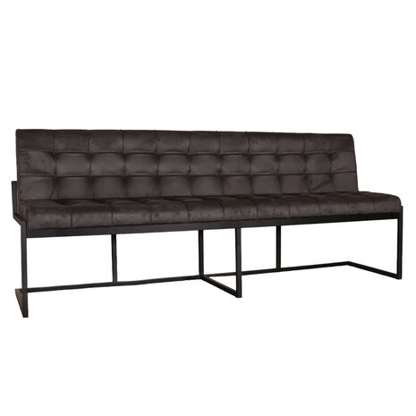 Lizzely Garden & Living Eetkamerbank Vito 220cm zwart microvezel eetbank Lizzely Garden & Living Eetkamerbank Vito 220cm zwart microvezel eetbank