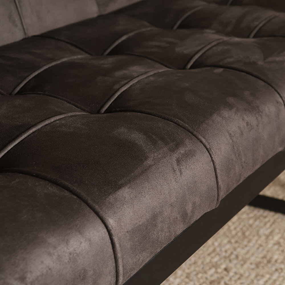 Eetkamerbank Vito 220cm zwart microvezel eetbank Eetkamerbank Vito 220cm zwart microvezel eetbank