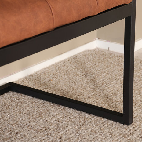 Lizzely Garden & Living Eetkamerbank Vito 220cm cognac microvezel eetbank Lizzely Garden & Living Eetkamerbank Vito 220cm cognac microvezel eetbank