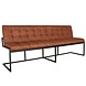 Lizzely Garden & Living Eetkamerbank Vito 220cm cognac microvezel eetbank Lizzely Garden & Living Eetkamerbank Vito 220cm cognac microvezel eetbank