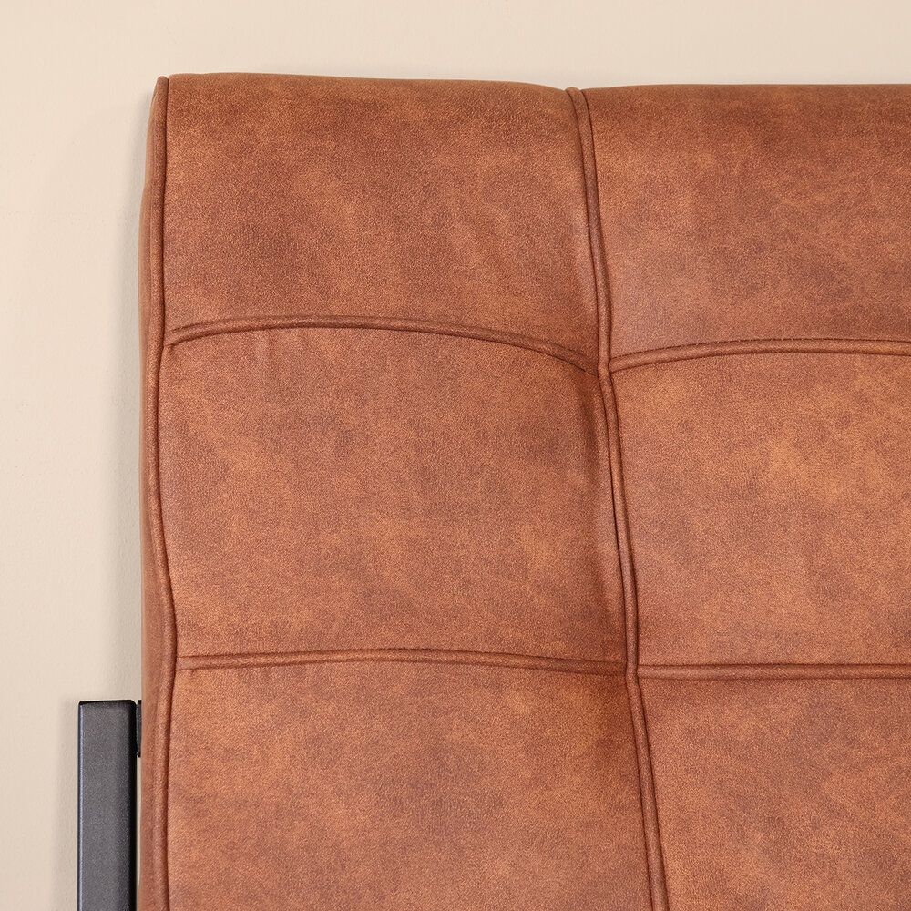 Eetkamerbank Vito 220cm cognac microvezel eetbank Eetkamerbank Vito 220cm cognac microvezel eetbank