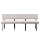Lizzely Garden & Living Eetkamerbank Wendy 220cm zand stof Lizzely Garden & Living Eetkamerbank Wendy 220cm zand stof