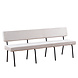 Lizzely Garden & Living Eetkamerbank Wendy 220cm zand stof Lizzely Garden & Living Eetkamerbank Wendy 220cm zand stof