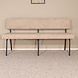 Lizzely Garden & Living Eetkamerbank Wendy 160cm beige stof eetbank Lizzely Garden & Living Eetkamerbank Wendy 160cm beige stof eetbank
