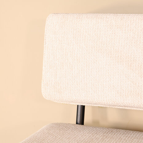 Lizzely Garden & Living Eetkamerbank Wendy 200cm zand stof eetbank Lizzely Garden & Living Eetkamerbank Wendy 200cm zand stof eetbank