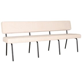 Lizzely Garden & Living Eetkamerbank Wendy 200cm zand stof Lizzely Garden & Living Eetkamerbank Wendy 200cm zand stof