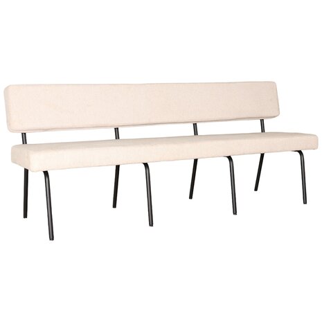 Lizzely Garden & Living Eetkamerbank Wendy 200cm zand stof eetbank Lizzely Garden & Living Eetkamerbank Wendy 200cm zand stof eetbank