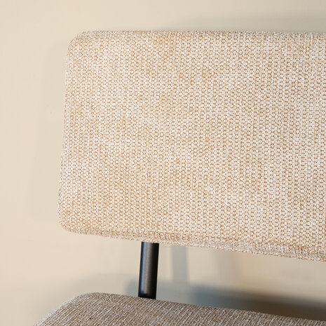 Lizzely Garden & Living Eetkamerbank Wendy 200cm beige stof eetbank Lizzely Garden & Living Eetkamerbank Wendy 200cm beige stof eetbank