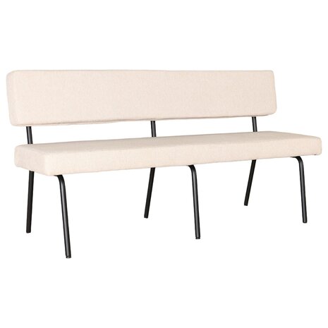 Lizzely Garden & Living Eetkamerbank Wendy 160cm zand stof eetbank Lizzely Garden & Living Eetkamerbank Wendy 160cm zand stof eetbank