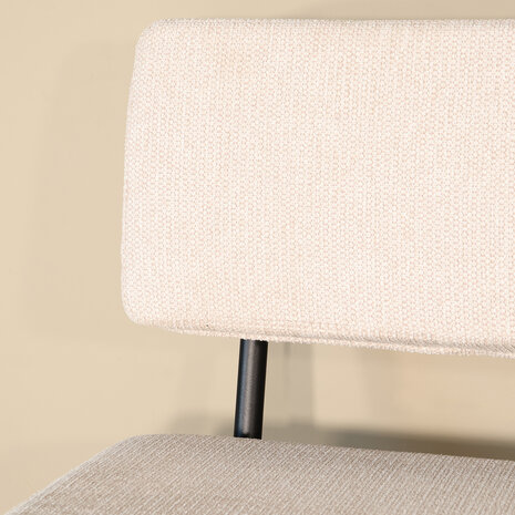 Lizzely Garden & Living Eetkamerbank Wendy 160cm zand stof eetbank Lizzely Garden & Living Eetkamerbank Wendy 160cm zand stof eetbank