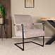 Lizzely Garden & Living Fauteuil met armleuningen Merlijn grijs chenille 1 persoon stoel Lizzely Garden & Living Fauteuil met armleuningen Merlijn grijs chenille 1 persoon stoel