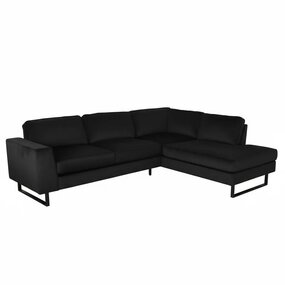 Lizzely Garden & Living Hoekbank design Puckerto 290cm velvet zwart rechts loungebank Lizzely Garden & Living Hoekbank design Puckerto 290cm velvet zwart rechts loungebank