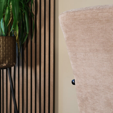 Lizzely Garden & Living Fauteuil met armleuningen Merlijn bruin chenille 1 persoon stoel Lizzely Garden & Living Fauteuil met armleuningen Merlijn bruin chenille 1 persoon stoel