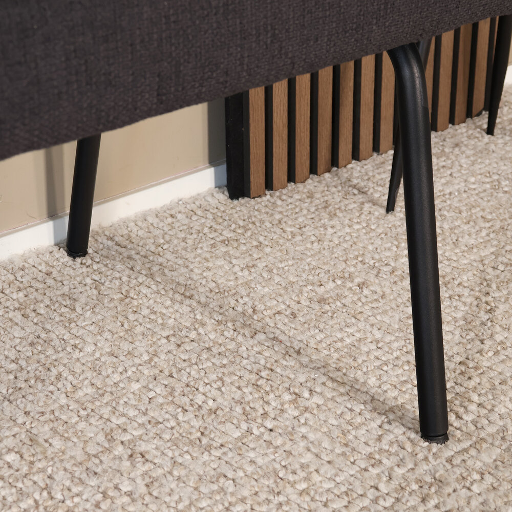 Eetkamerbank Wendy 160cm zwart stof eetbank Eetkamerbank Wendy 160cm zwart stof eetbank